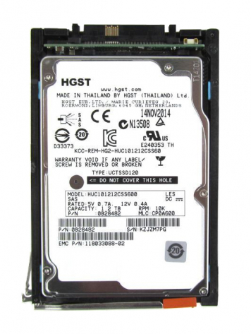 Жесткий диск EMC 005050828 1,2Tb 10000 SAS 2,5" HDD
