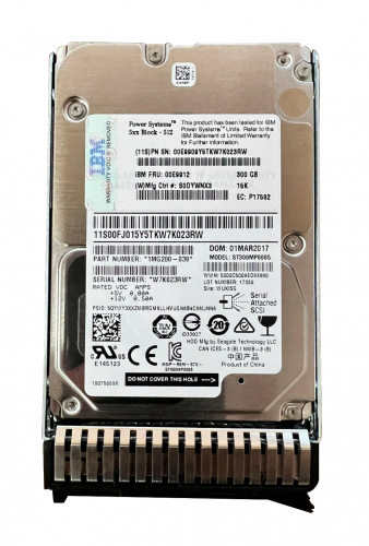 Жесткий диск IBM 00E9912 300Gb 15000 SAS 2,5" HDD