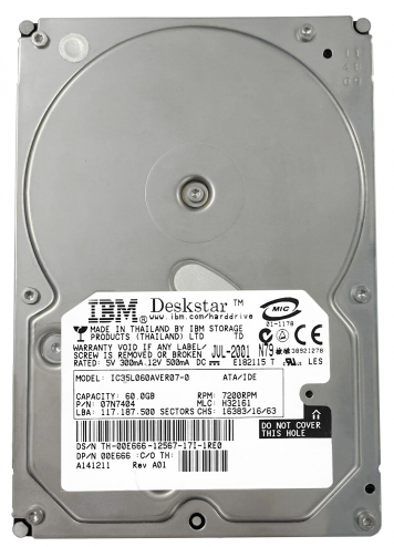 Жесткий диск IBM 00E666 60Gb 7200 IDE 3.5" HDD