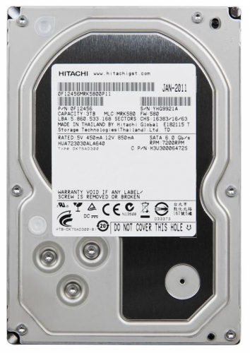 Жесткий диск Hitachi H3U30006472S 3Tb  SATAIII 3,5" HDD