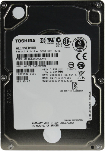 Жесткий диск Toshiba HDEBC00GEA51 900Gb SAS 2,5" HDD
