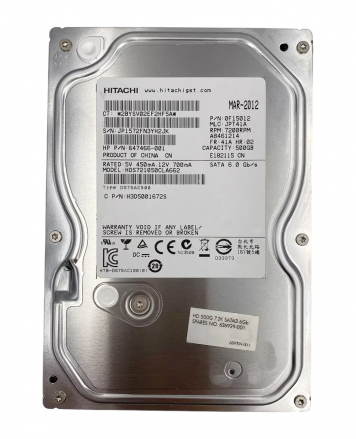 Жесткий диск HP 0F15012 500Gb  SATAIII 3,5" HDD
