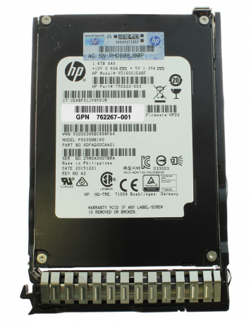 Жесткий диск HP 762267-001 1,6Tb  SAS 2,5" SSD