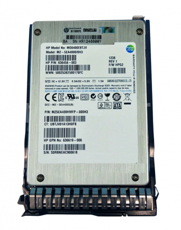 Жесткий диск HP 653120-B21 400Gb SATAII 2.5" SSD