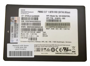 Жесткий диск HP 842779-001 1.92TB SATAIII 2,5" SSD