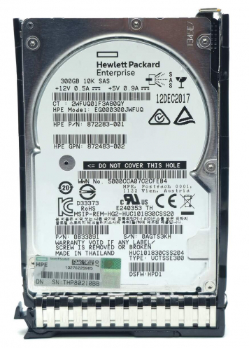 Жесткий диск HP EG000300JWFUQ 300Gb SAS 2,5" HDD