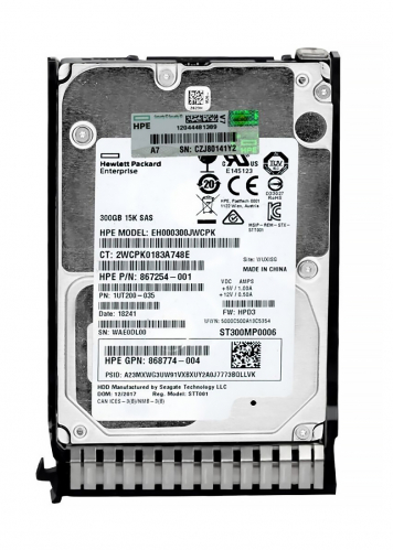 Жесткий Диск HP EH000300JWCPK 300Gb SAS 2,5"