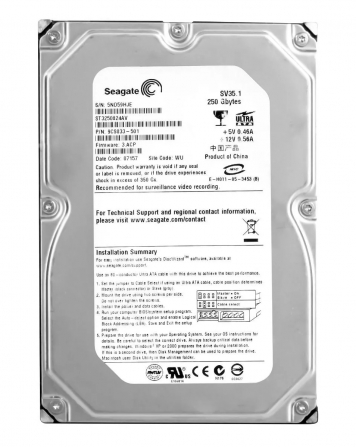 Жесткий диск Seagate ST3250824AV 250Gb 7200 IDE 3.5" HDD
