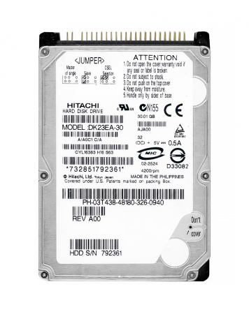 Жесткий диск Hitachi DK23EA-30 30Gb 4200 IDE 2,5" HDD