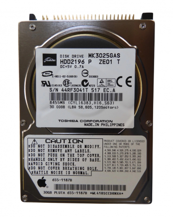 Жесткий диск Toshiba MK3025GAS 30Gb 4200 IDE 2,5" HDD