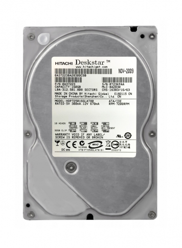 Жесткий диск Hitachi 0A37223 160Gb 7200 IDE 3.5" HDD