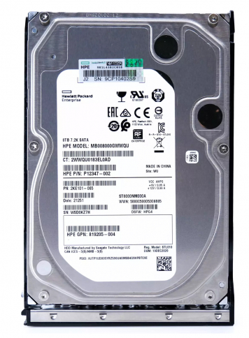 Жесткий диск HP P12347-002 8Tb SATAIII 3.5" HDD