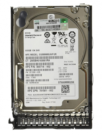 Жесткий диск HP 872483-004 600Gb 10000 SAS 2,5" HDD