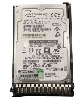 Жесткий диск HP 748397-002 600Gb 15000 SAS 2,5" HDD