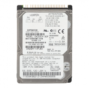 Жесткий диск Hitachi DK23CA-30F 30Gb 4200 IDE 2,5" HDD