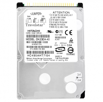 Жесткий диск Hitachi DK23EA-40 40Gb 4200 IDE 2,5" HDD