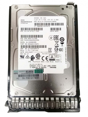 Жесткий диск HP EH000600JWHPN 600Gb 15000 SAS 2,5" HDD