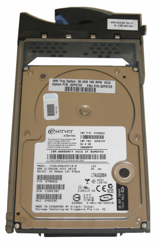 Жесткий диск IBM 07N8822 36,4Gb 10000 U320SCSI 3.5" HDD