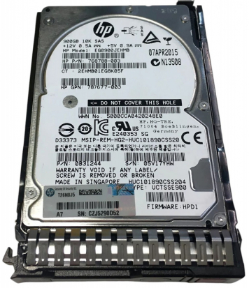 Жесткий диск HP 787677-003 900Gb 10000 SAS 2,5" HDD