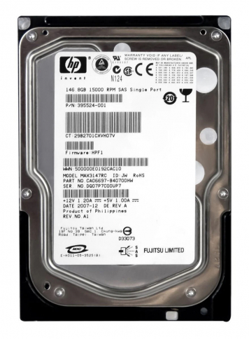 Жесткий диск HP 395524-001 146Gb  SAS 3,5" HDD