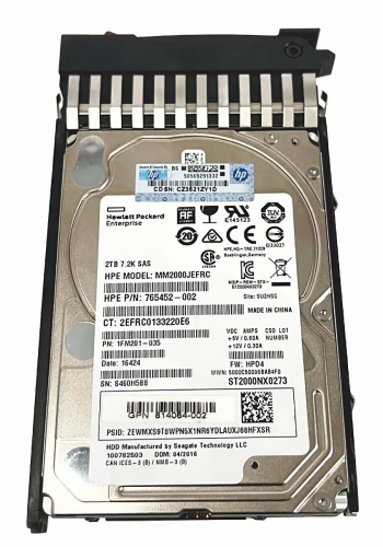 Жесткий диск HP J9F51A 2Tb MSA SAS 7200 2,5" HDD