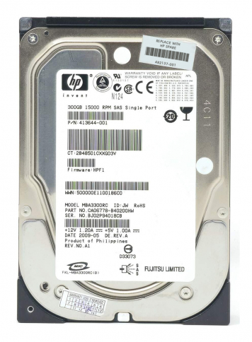 Жесткий диск HP 482137-001 300Gb  SAS 3,5" HDD