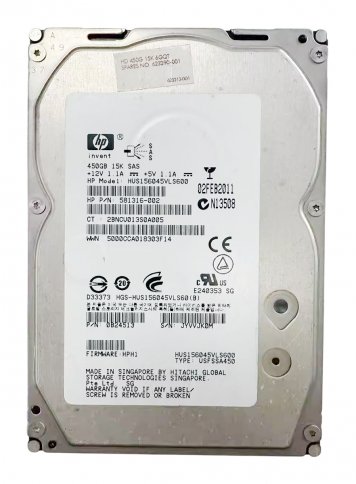 Жесткий диск HP 623390-001 450Gb  SAS 3,5" HDD