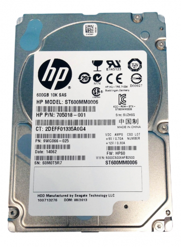 Жесткий диск HP 9WG066-025 600Gb  SAS 2,5" HDD