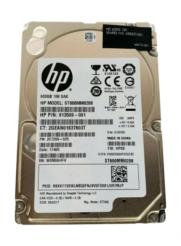 Жесткий диск HP 658537-001 600Gb  SAS 2,5" HDD
