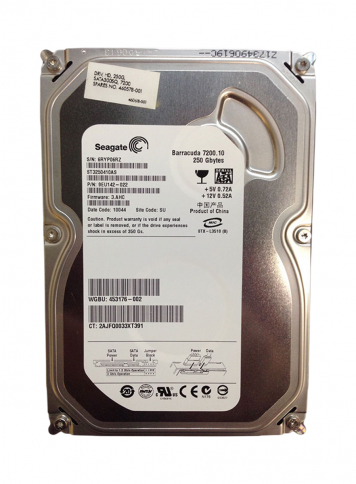 Жесткий диск HP 453176-002 250Gb  SATAII 3,5" HDD
