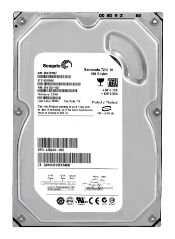 Жесткий диск HP 9CY132-021 160Gb SATAII 3,5" HDD