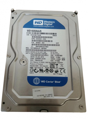 Жесткий диск HP 484052-003 160Gb  SATA 3,5" HDD