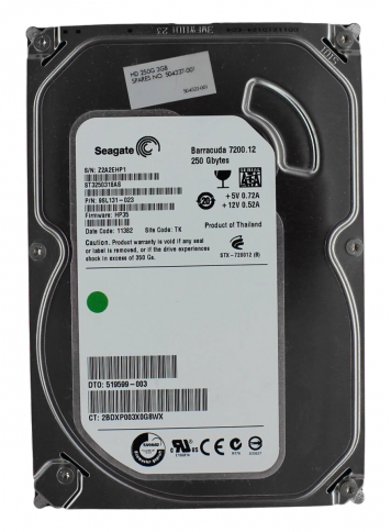Жесткий диск HP 504337-001 250Gb  SATAII 3,5" HDD