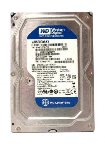 Жесткий диск HP WD5000AAKX-603CA0 500Gb SATAIII 3,5" HDD