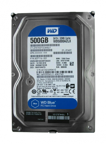 Жесткий диск HP 837116-001 500Gb  SATAIII 3,5" HDD