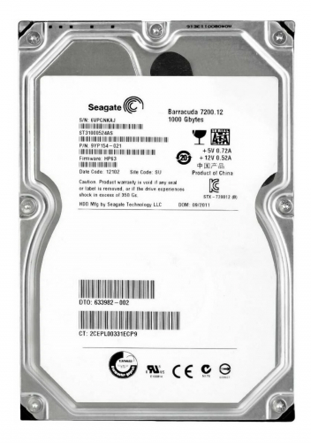Жесткий диск HP 9YP154-022 1Tb SATAIII 3,5" HDD