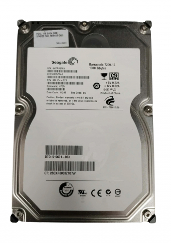 Жесткий диск HP 590312-001 1Tb  SATAIII 3,5" HDD