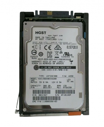 Жесткий диск EMC 005050933  300Gb  SAS 2,5" HDD