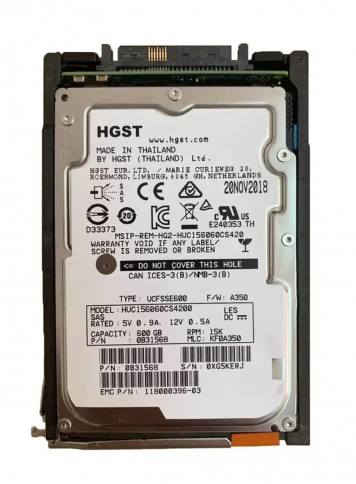 Жесткий диск EMC 005050936 600Gb 15000 SAS 2,5" HDD