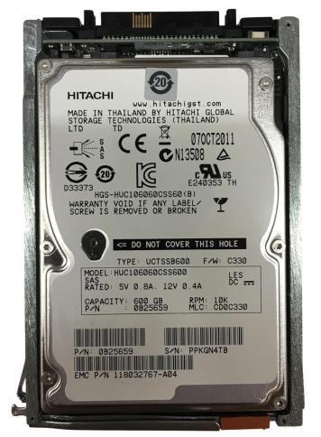 Жесткий диск EMC 005049250 600Gb 10000 SAS 2,5" HDD