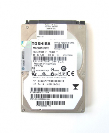 Жесткий диск HP 628185-001 500Gb 7200 SATAII 2,5" HDD