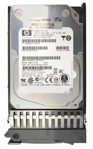 Жесткий диск HP 507129-010 146Gb  SAS 2,5" HDD
