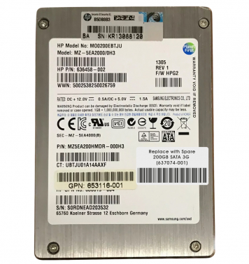 Жесткий диск HP 636601-B21 200Gb SATAII 2.5" SSD