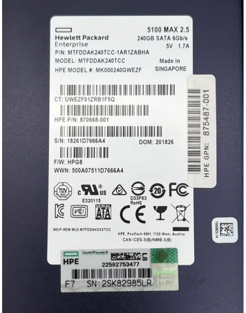Жесткий диск HP 875487-001 240Gb SATAIII 2,5" SSD