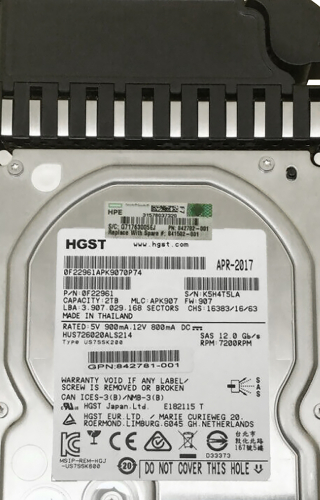 Жесткий диск HP 841502-001 2Tb MSA 7200 SAS 3,5" HDD