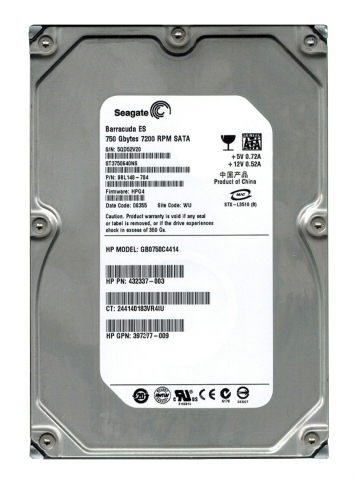 Жесткий диск HP QR469AA 750Gb 7200 SATAII 3.5" HDD