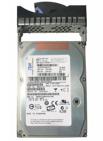 Жесткий диск IBM 43W7531 73,4Gb  SAS 3,5" HDD