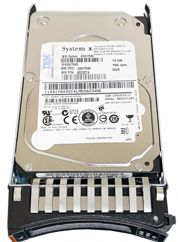 Жесткий диск IBM CA06771-B25900BA 73Gb  SAS 2,5" HDD
