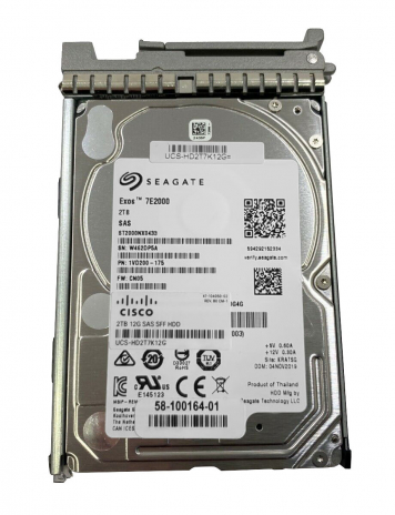 Жесткий Диск Cisco UCS-HD2T7K12G= 2Tb 7200 SAS 2,5" HDD