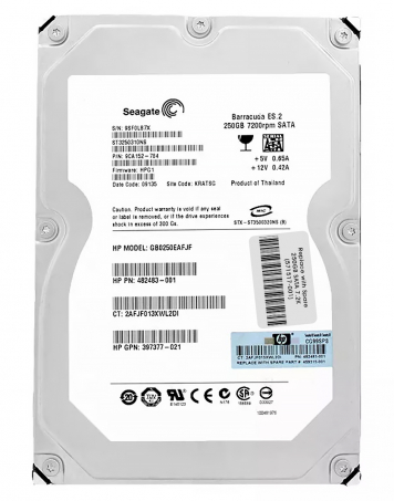 Жесткий диск HP 571517-001 250Gb  SATAII 3,5" HDD